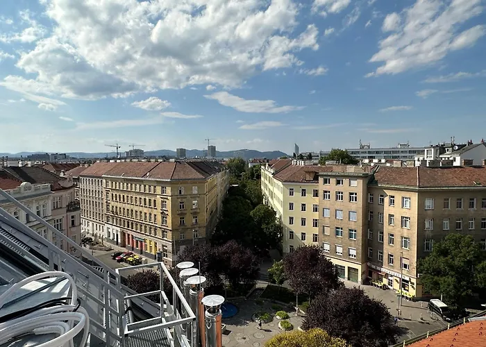 Feelhome-dachterrasse-4 Gaeste-wifi Apartmán Vídeň